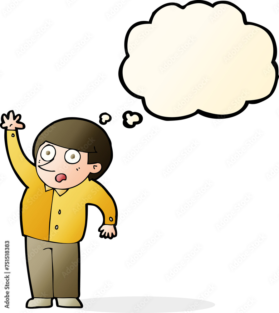 cartoon man asking question with thought bubble cartoon man asking question with thought bubble