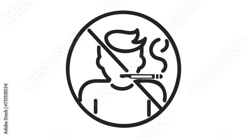 No smoking sign. smoking vector illustration on white background