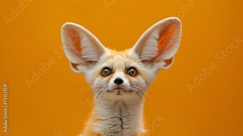 Cute Fox in Powerful Portrait Style
