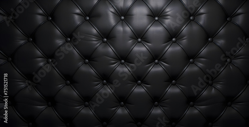 texture capitonné noir, généré par IA