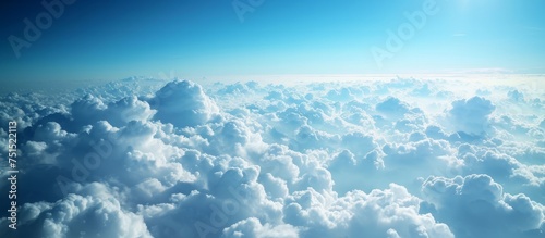 A breathtaking aerial view of the stunning sky from an airplane window
