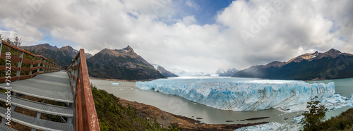 Panoramic View of Perito Moreno Glacier from Walking Trail