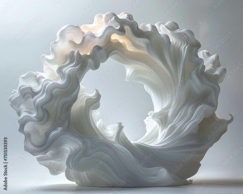 Solid cloud turned sculpture ethereal form captured Solid cloud turned sculpture ethereal form captured