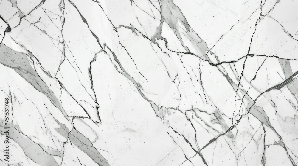 A white marble with a lot of cracks and holes - obrazy, fototapety, plakaty 