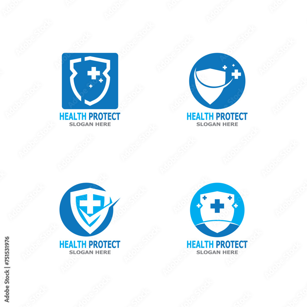 Health care protect medicine  logo vector template