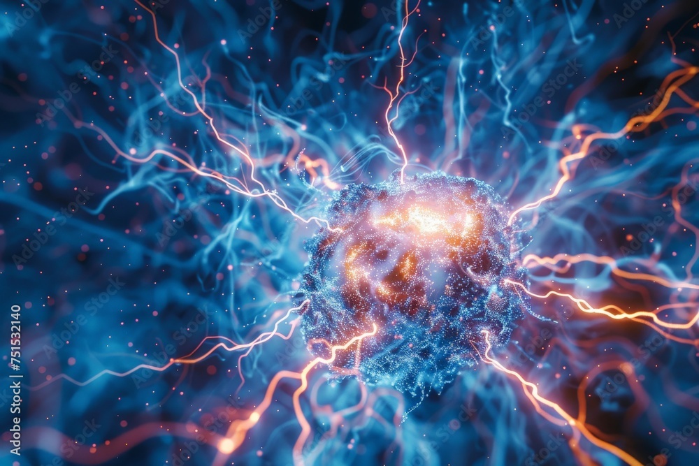 A vivid representation of neural activity within the brain, symbolizing complex neural connections and cognitive processes A vivid representation of neural activity within the brain, symbolizing complex neural connections and cognitive processes