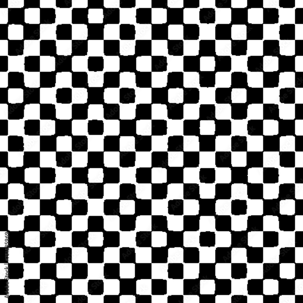 Fototapeta premium An abstract black and white halftone grunge texture background image.