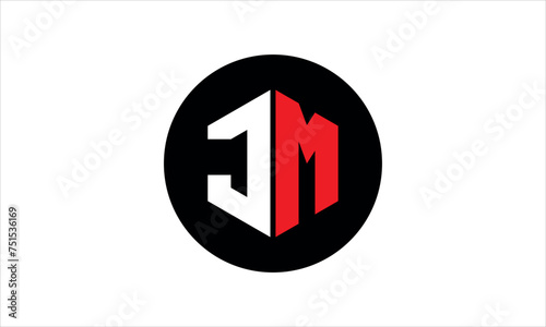 Free Download JM initial letter polygon icon gaming logo design vector template. batman logo, sports logo, monogram, falcon, war game, symbol, playing logo, abstract, fighting, typography, icon, minimal, premier  - GFXLoad