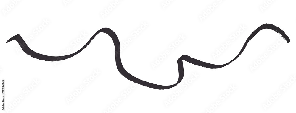 Black stroke brush isolated on transparent background. Black stroke brush isolated on transparent background.