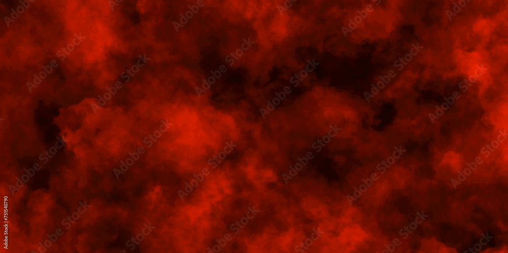 Dark red powder explosion cloud on black background. Abstract red and black textured smoke. smoke fog misty texture overlay on dark black. paranormal red mystic smoke, clouds for movie.