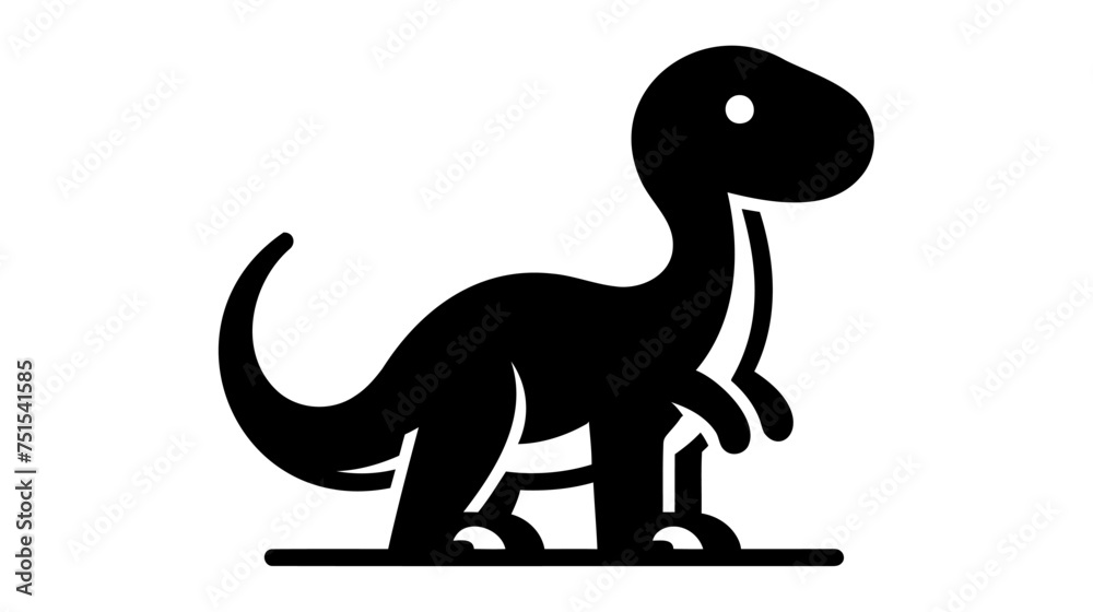 Fototapeta premium dinosaur icon Vector illustration on white background