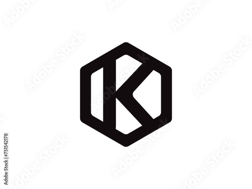 Letter K logo icon design template elements
