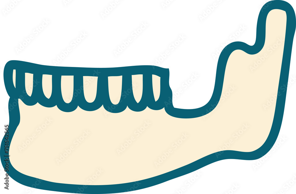 tattoo style icon of a skeleton jaw tattoo style icon of a skeleton jaw