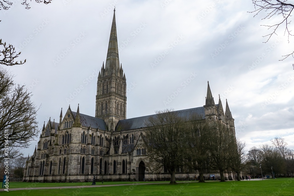 Salisbury cathedral Britain’s tallest spire Wiltshire England