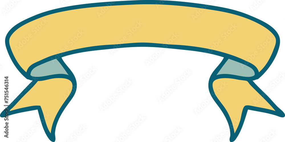 tattoo style icon of a banner tattoo style icon of a banner
