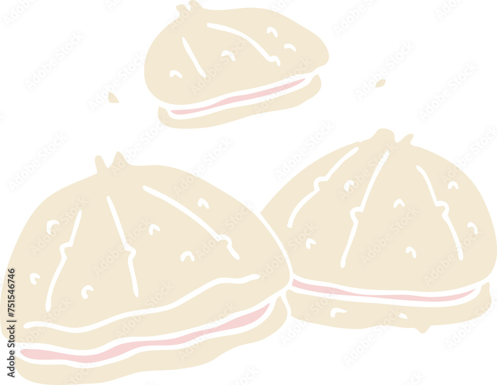 Fototapeta premium cartoon doodle fresh oysters