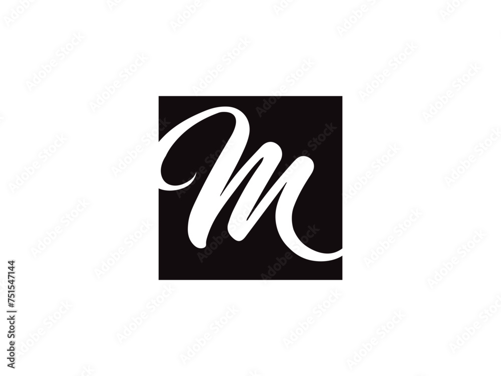 Obraz premium Letter M logo icon design template elements