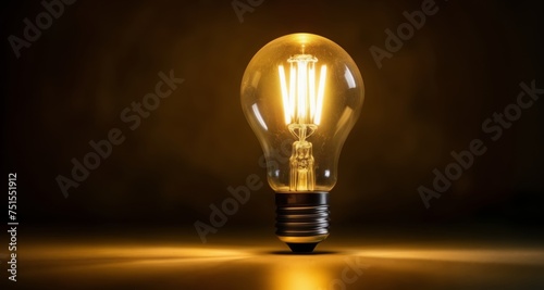  Illuminating Inspiration - A single light bulb, a symbol of bright ideas