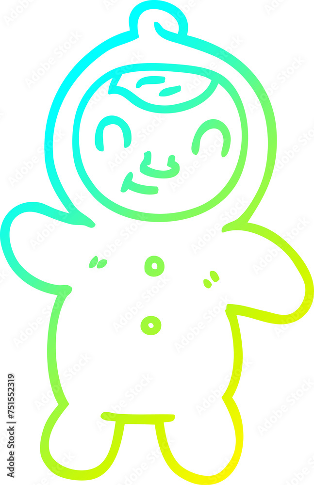 cold gradient line drawing cartoon human baby cold gradient line drawing cartoon human baby