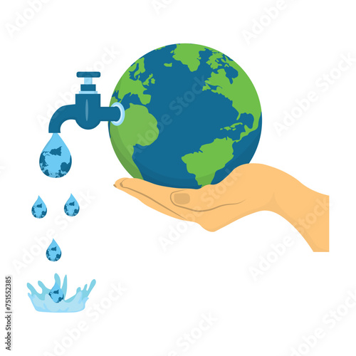 World Water Day Collection For Templet Element Design