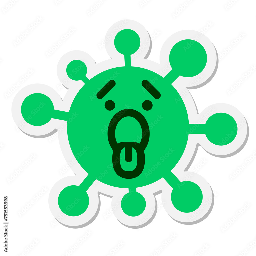 exhausted panting virus sticker exhausted panting virus sticker