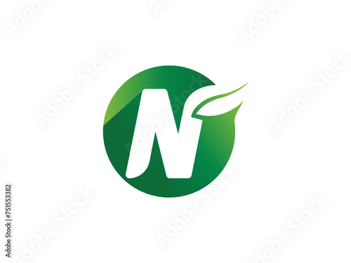 Letter N logo icon design template elements