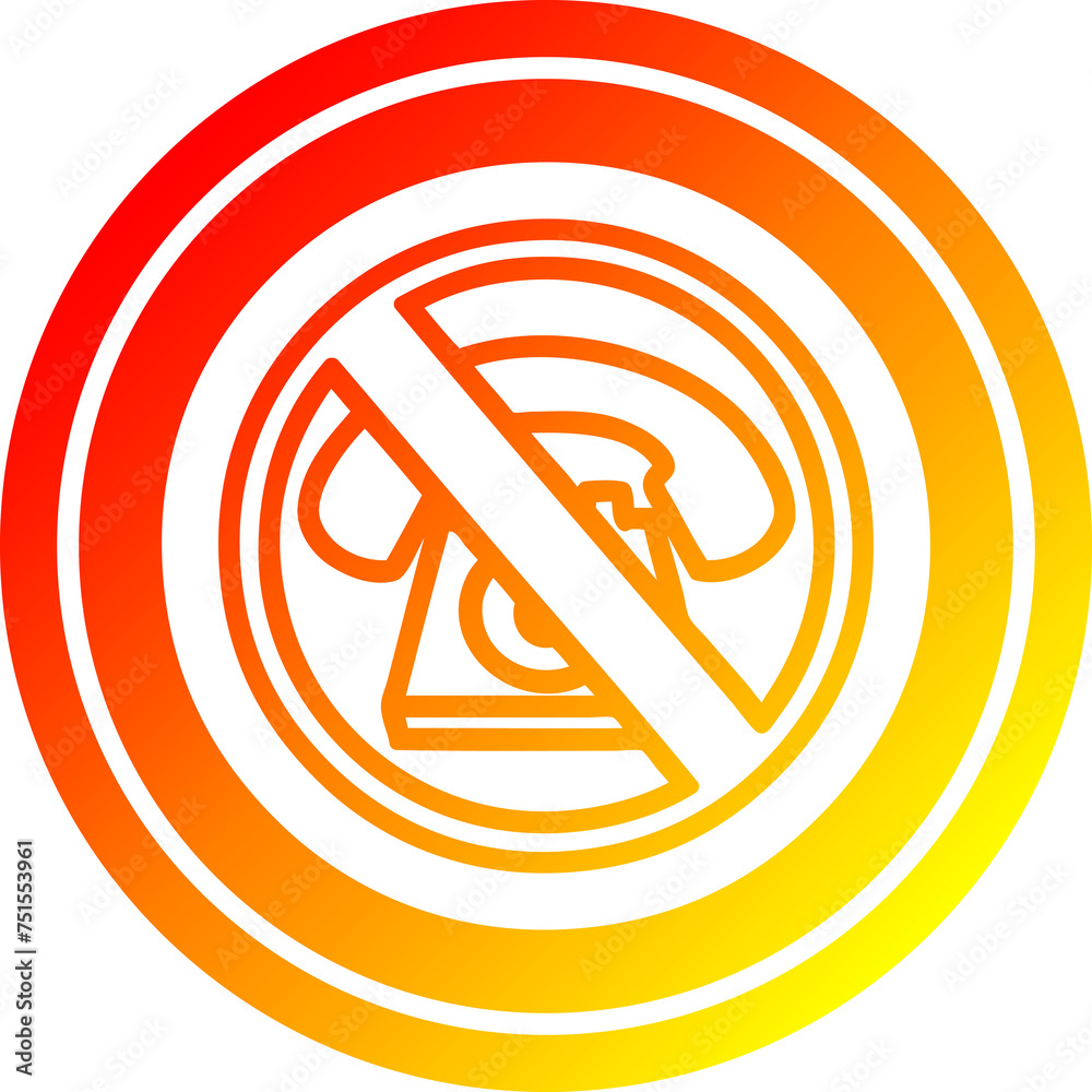 no hot calling circular in hot gradient spectrum no hot calling circular in hot gradient spectrum