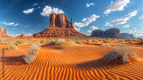 Sandy desert landscape
