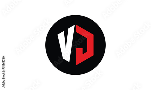 Free Download VJ initial letter polygon icon gaming logo design vector template. batman logo, sports logo, monogram, falcon, war game, symbol, playing logo, abstract, fighting, typography, icon, minimal, premier  - GFXLoad