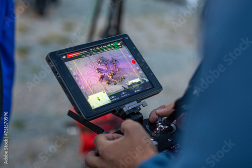 Drone pilot filming event