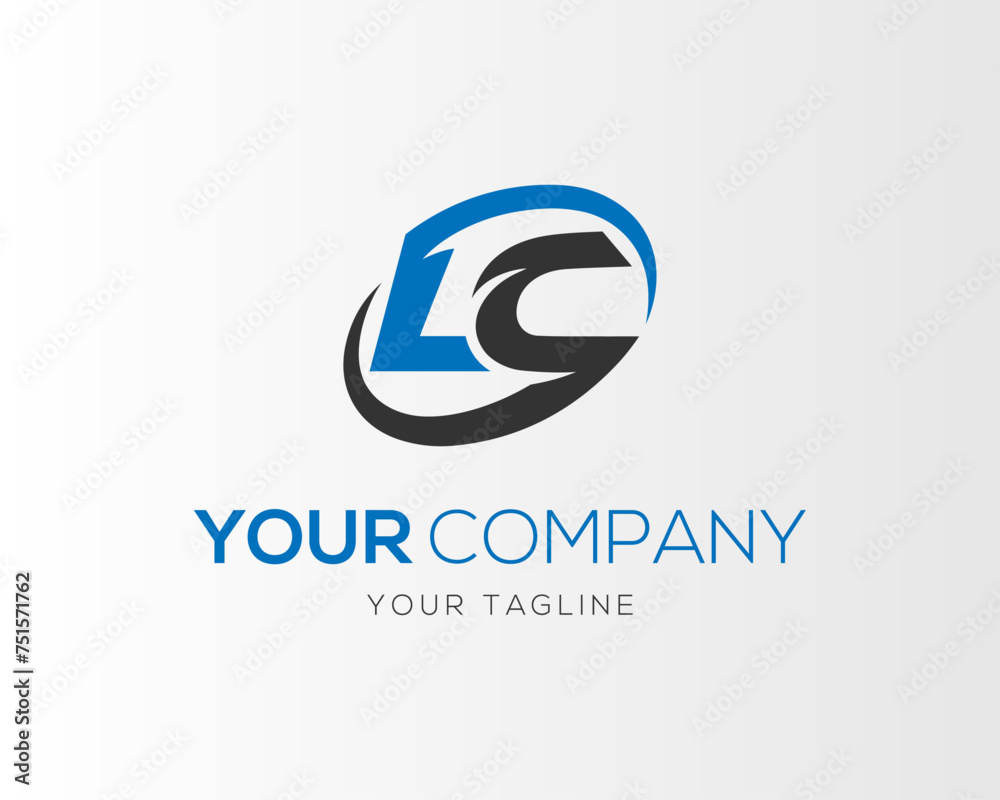 LC Initial letter logo design monogram icon vector template illustration.