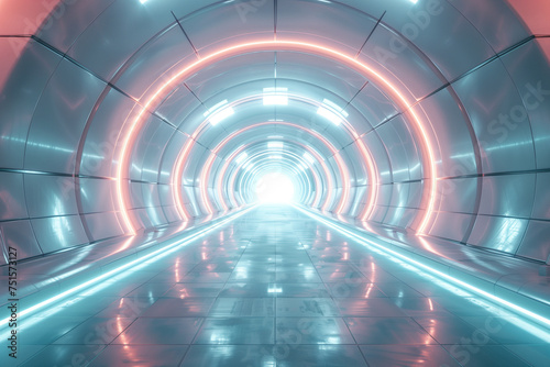 Tunnel Futuriste Minimaliste