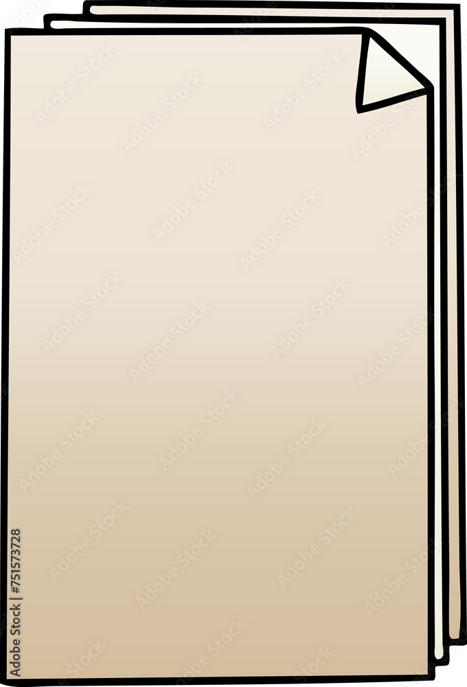 quirky gradient shaded cartoon paper pile quirky gradient shaded cartoon paper pile