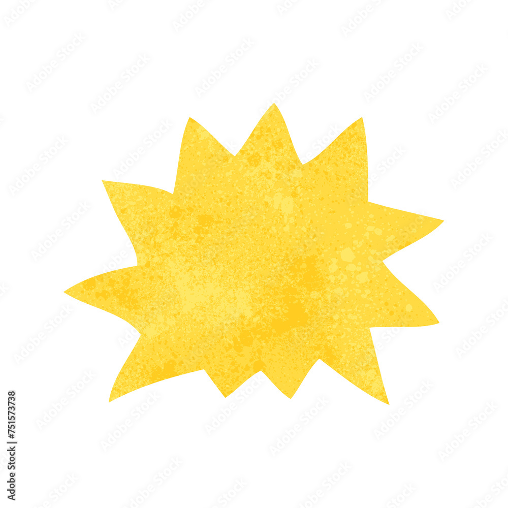 Obraz premium retro cartoon explosion symbol