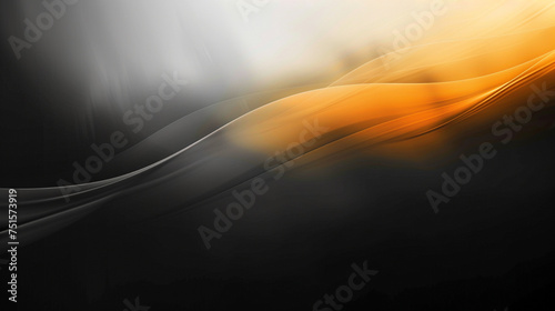 Black to Amber gradient background. PowerPoint and Business background