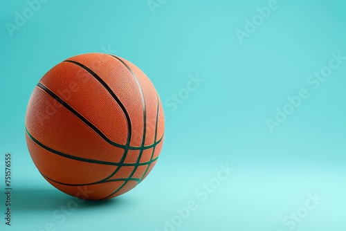 A basketball on a monochrome background.