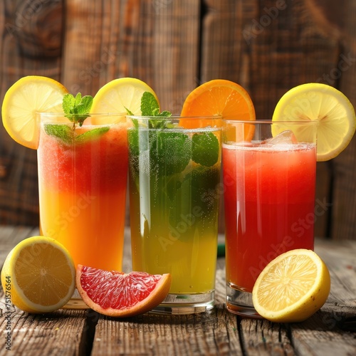 Lemonade and fresh juices