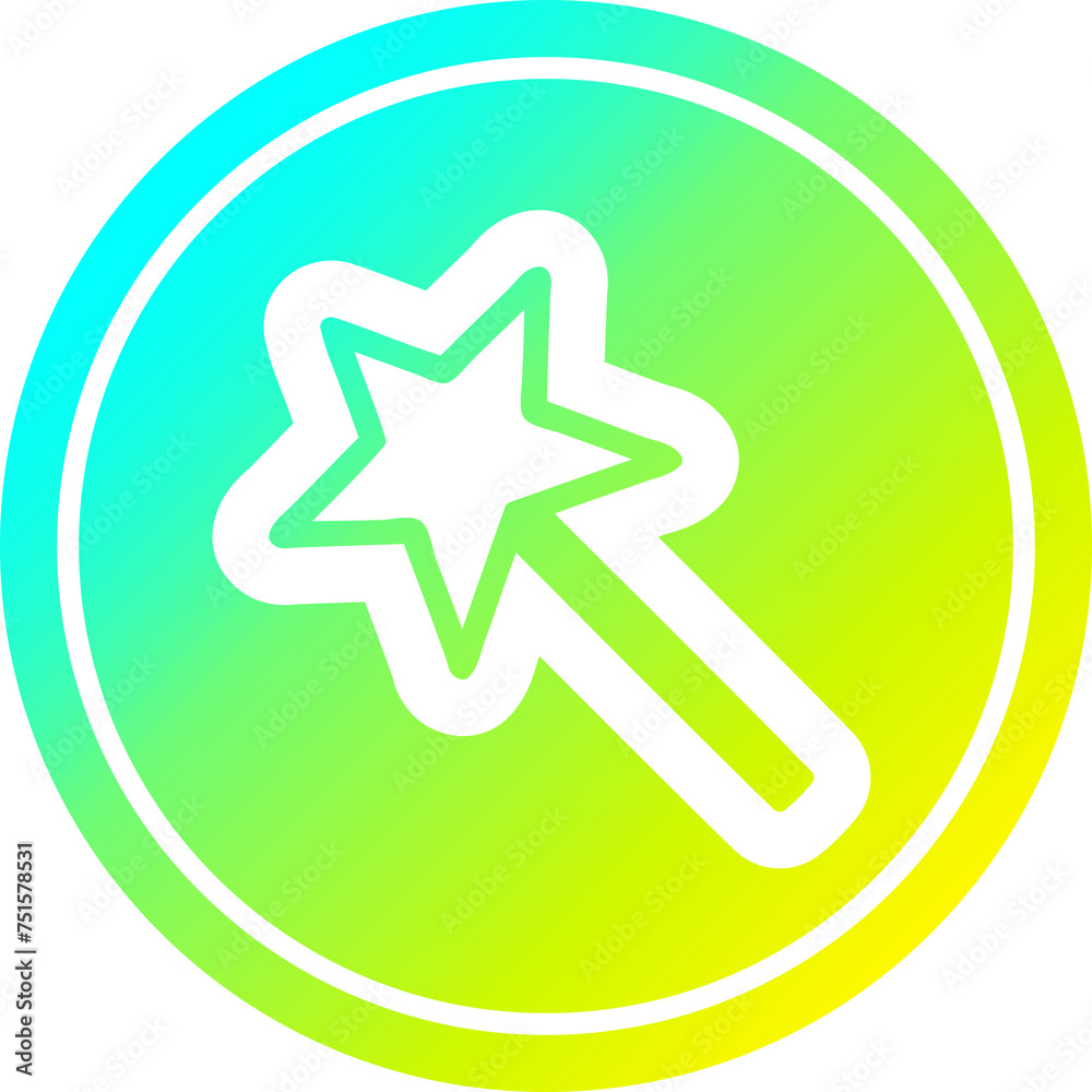 magic wand circular in cold gradient spectrum magic wand circular in cold gradient spectrum