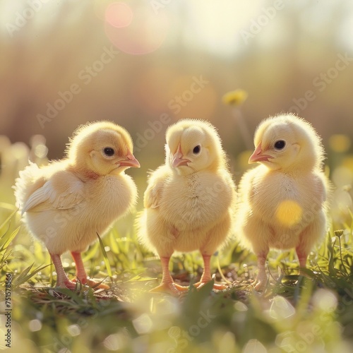 Baby animals chicks photo