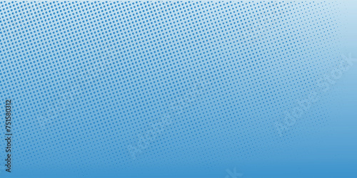 Halftone faded gradient texture. Grunge halftone grid background. White and blue sand noise wallpaper.