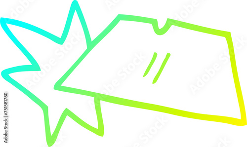 Fotografía cold gradient line drawing cartoon shiny razorblades