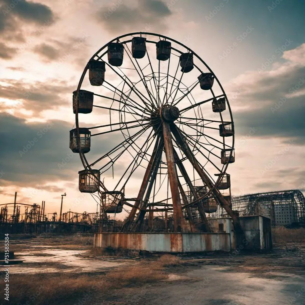 ferris wheel at night