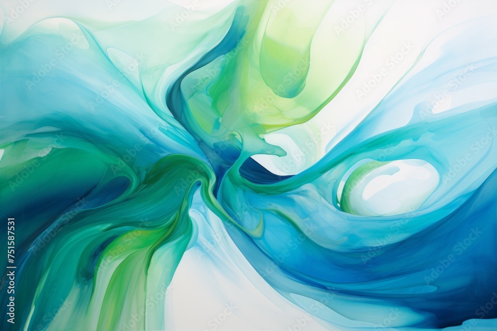 Fototapeta premium Emerald green marble liquid texture wallpaper for background Created with Generative AI technology.