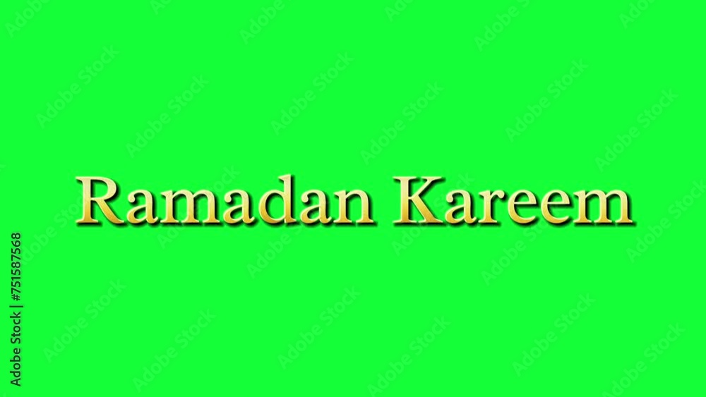 Ramadan Kareem animated text in gold color with green screen, bounce text Ramadan Kareem Ramadan Kareem animated text in gold color with green screen, bounce text Ramadan Kareem