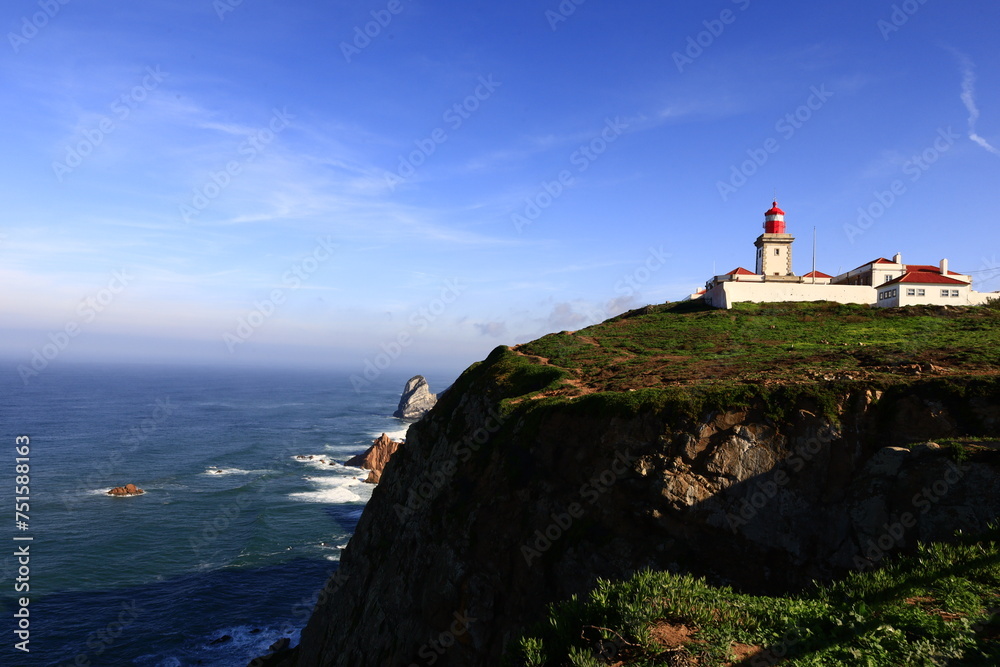 Cabo da Roca is a cape which forms the westernmost point of the Sintra Mountain Range, of mainland Portugal