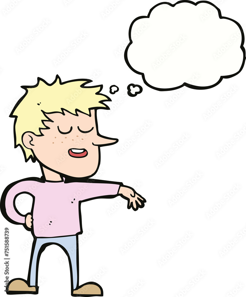 cartoon man making dismissive gesture with thought bubble cartoon man making dismissive gesture with thought bubble