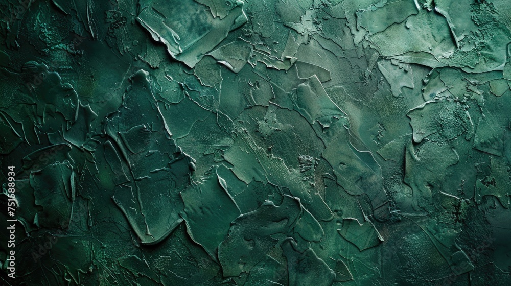 Beautiful Abstract Dark Green Plaster Wall Background Art Rough Stylized Texture Banner with Space for Text Beautiful Abstract Dark Green Plaster Wall Background Art Rough Stylized Texture Banner with Space for Text