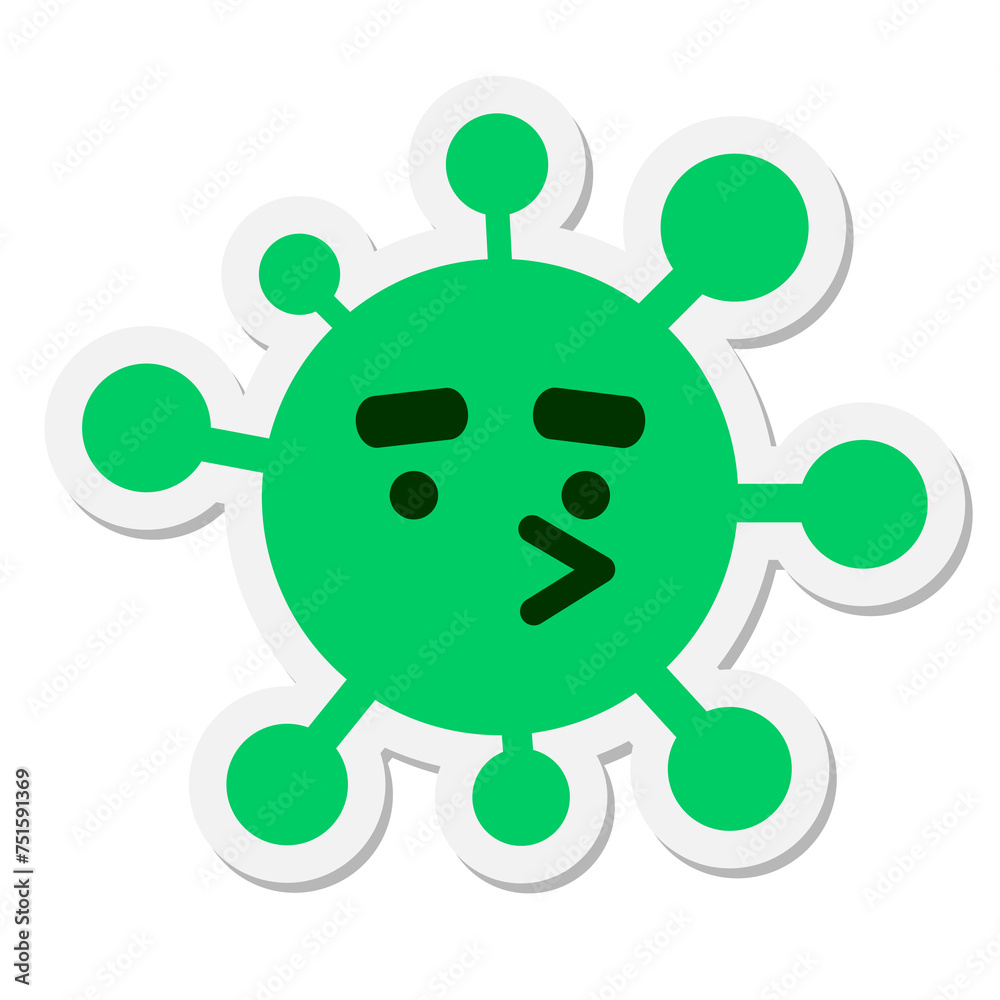 expressive bird virus sticker expressive bird virus sticker