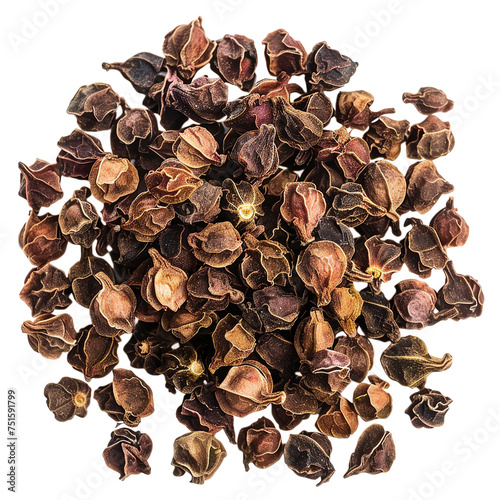 Sichuan Pepper, transparent background, isolated image, generative AI