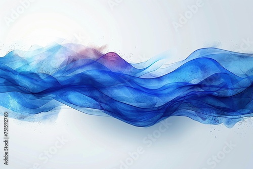 business banner concept background blue wave effects curves